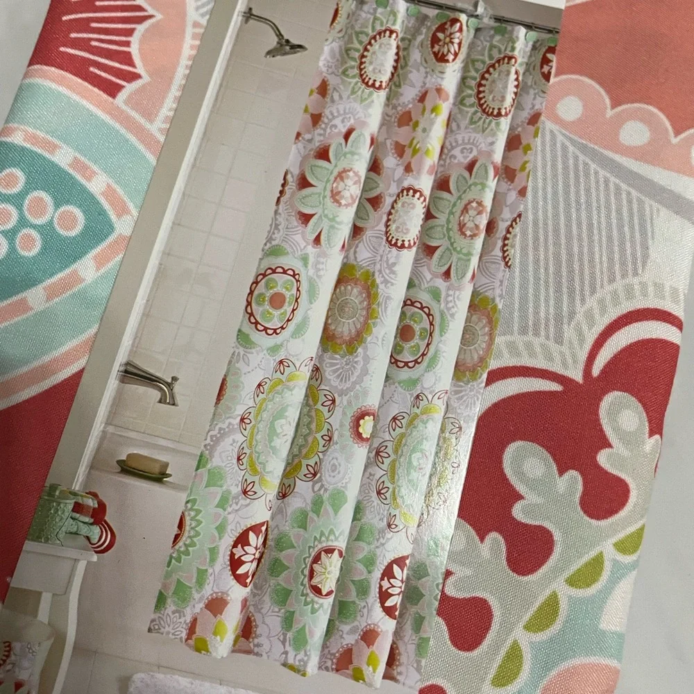 Groovy Medallion Shower curtain